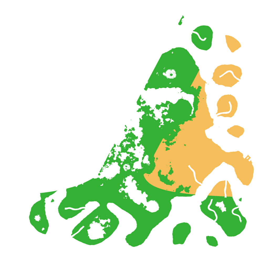 Biome Rust Map: Procedural Map, Size: 4000, Seed: 13491