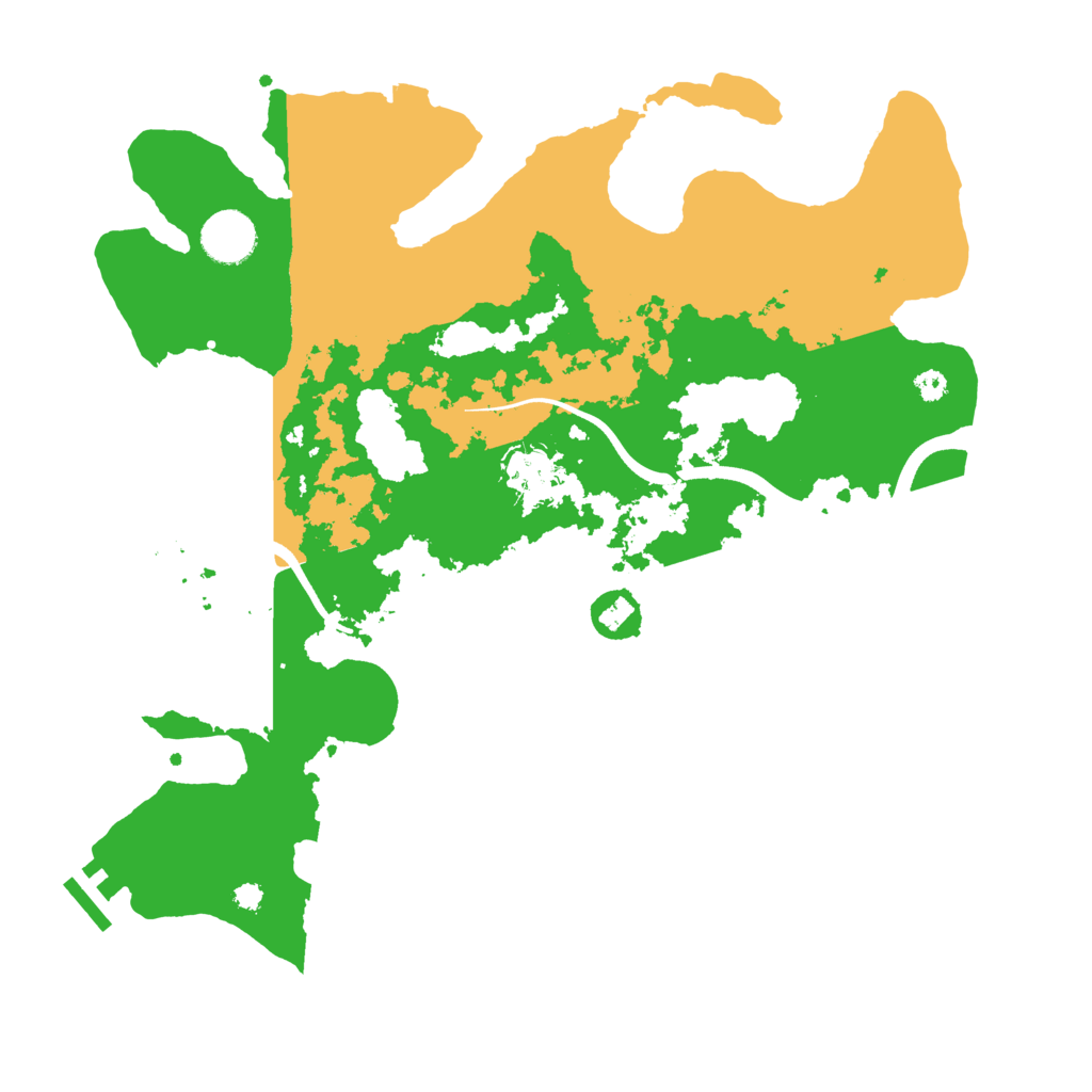 Biome Rust Map: Procedural Map, Size: 3550, Seed: 961162