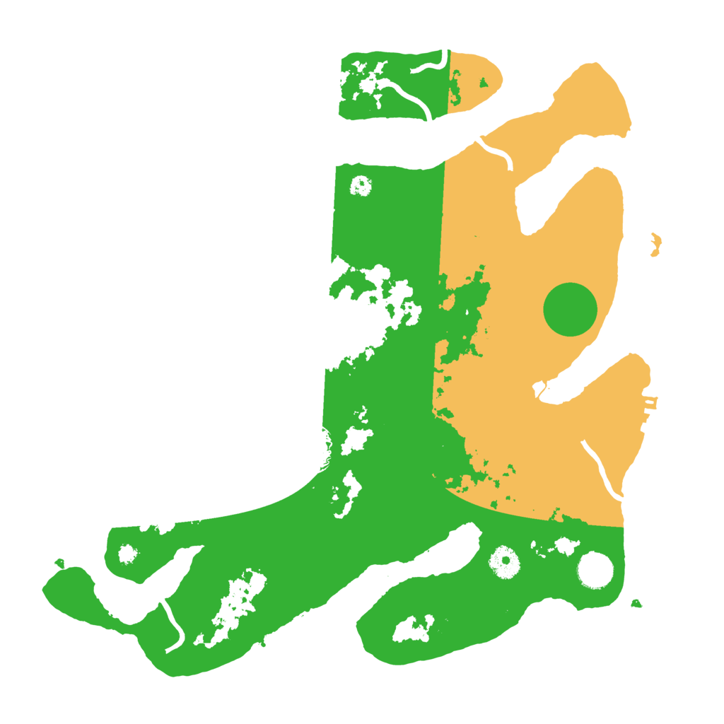 Biome Rust Map: Procedural Map, Size: 3550, Seed: 944286