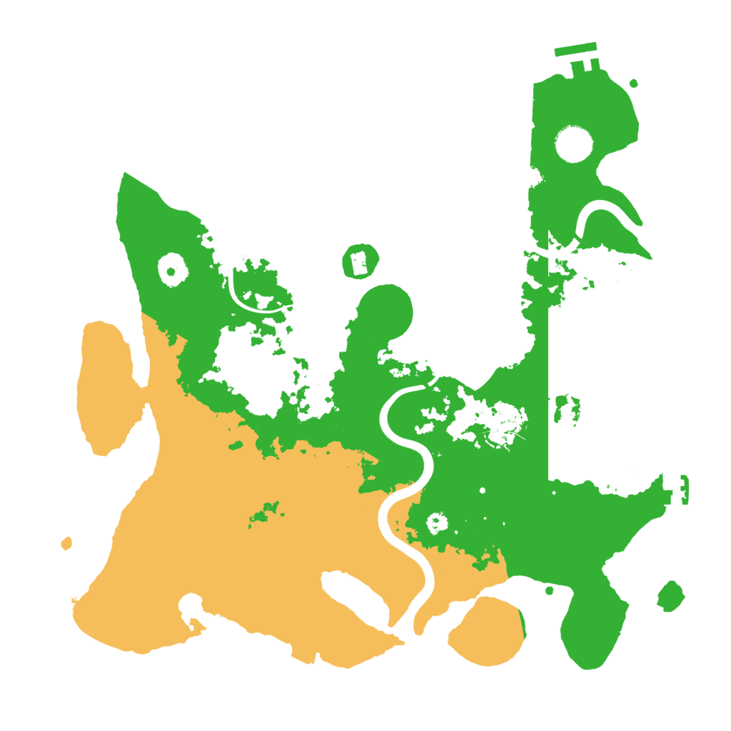 Biome Rust Map: Procedural Map, Size: 3500, Seed: 2205037