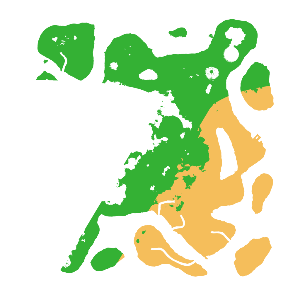 Biome Rust Map: Procedural Map, Size: 3500, Seed: 6446697