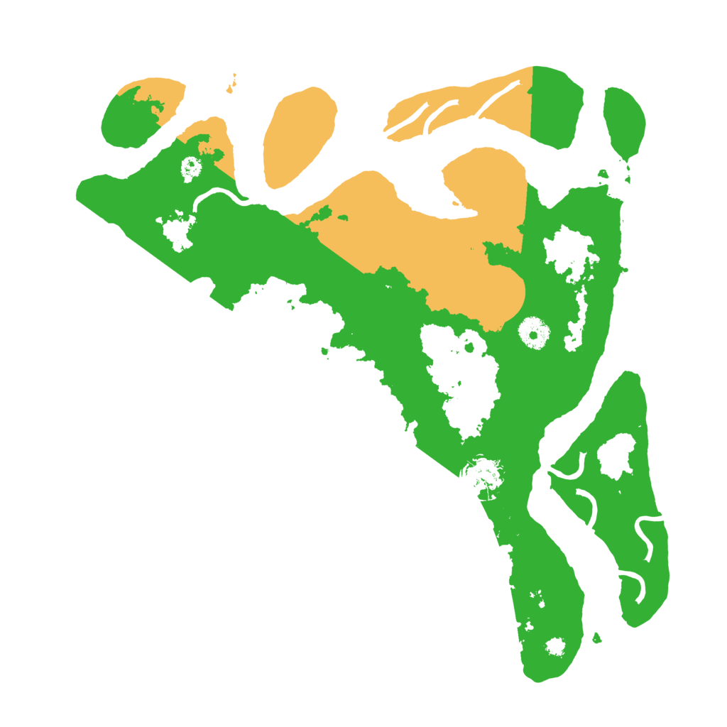 Biome Rust Map: Procedural Map, Size: 3550, Seed: 486092