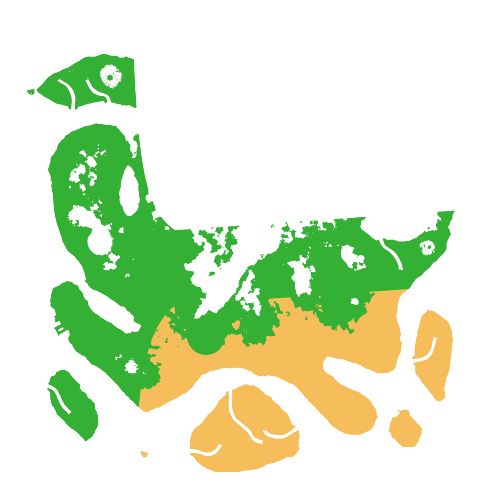 Biome Rust Map: Procedural Map, Size: 3500, Seed: 5195180