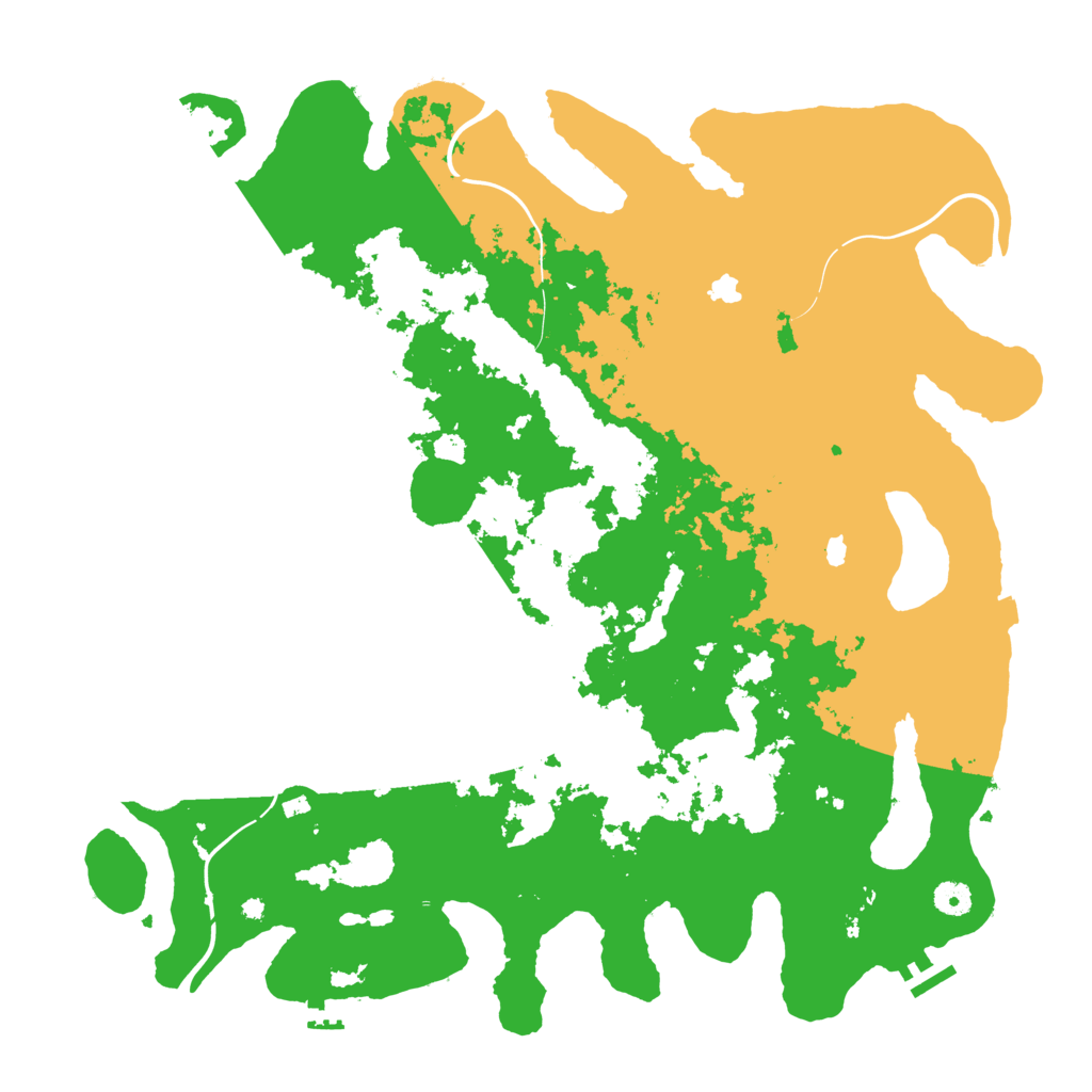 Biome Rust Map: Procedural Map, Size: 4500, Seed: 1442021
