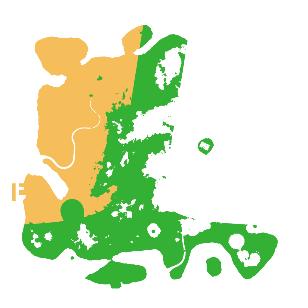 Biome Rust Map: Procedural Map, Size: 3500, Seed: 3879749