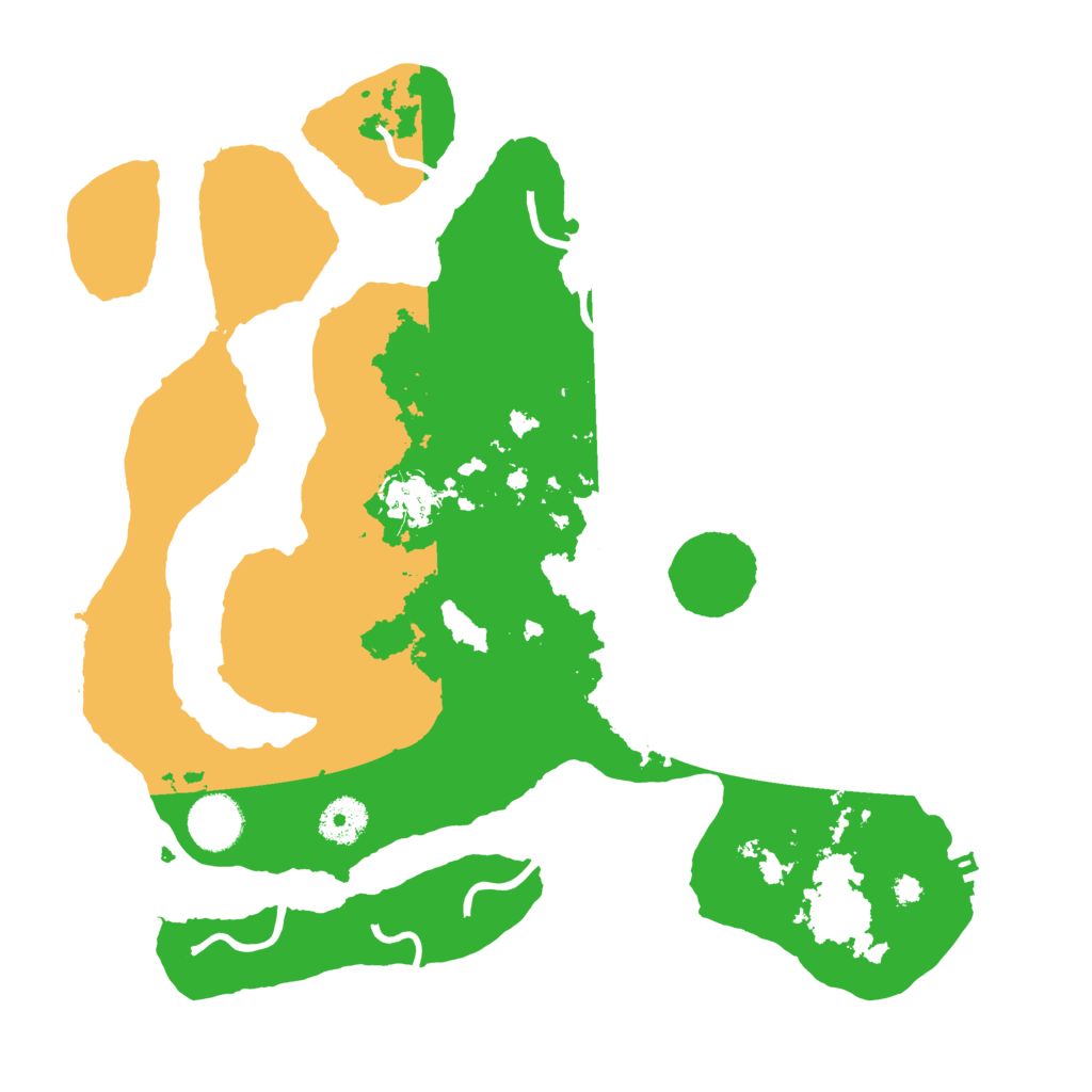 Biome Rust Map: Procedural Map, Size: 3500, Seed: 1961401