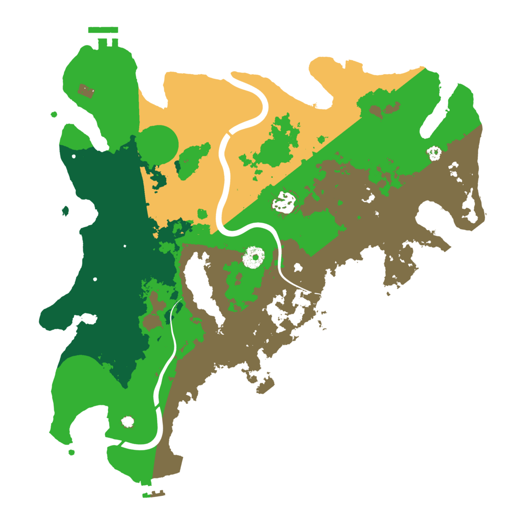 Biome Rust Map: Procedural Map, Size: 3550, Seed: 600363