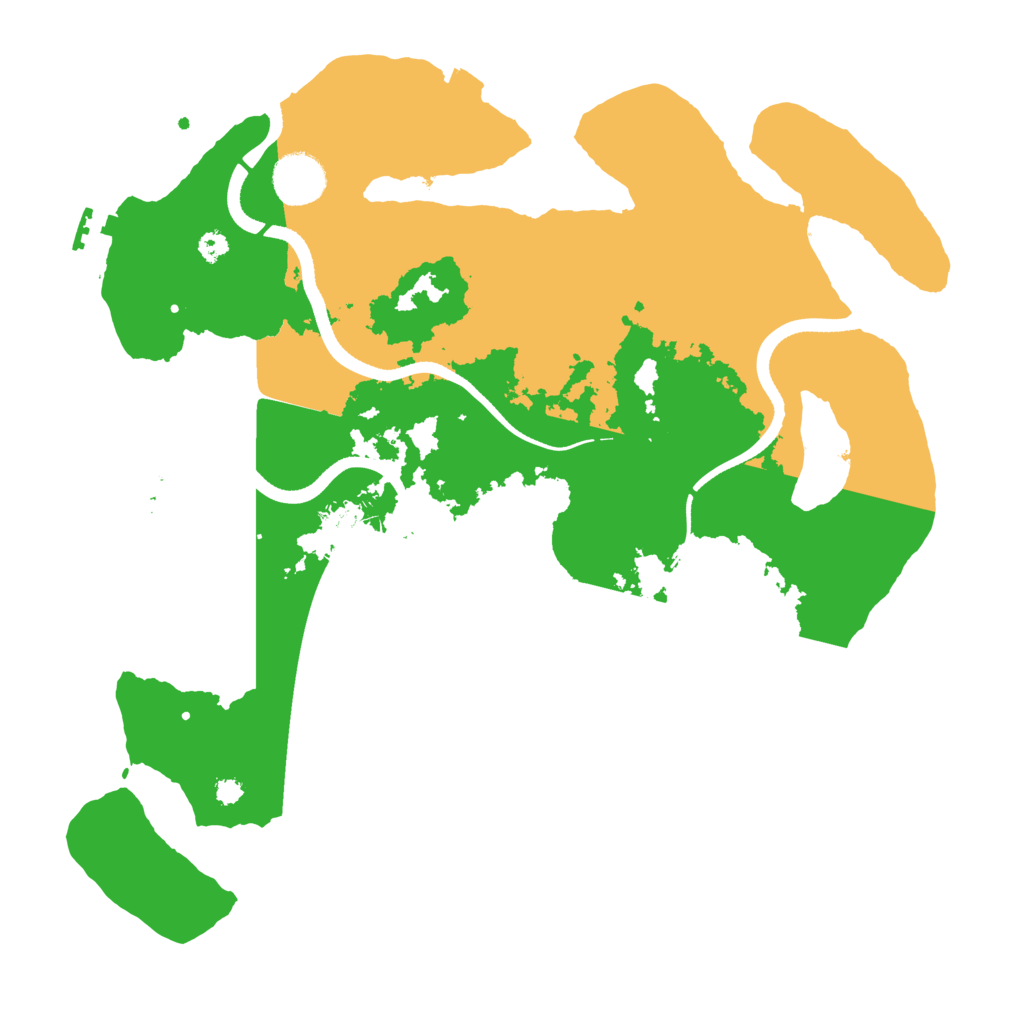 Biome Rust Map: Procedural Map, Size: 3500, Seed: 5255267