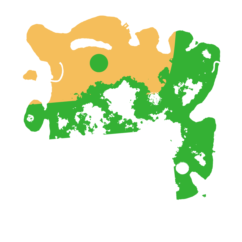 Biome Rust Map: Procedural Map, Size: 3500, Seed: 6095779