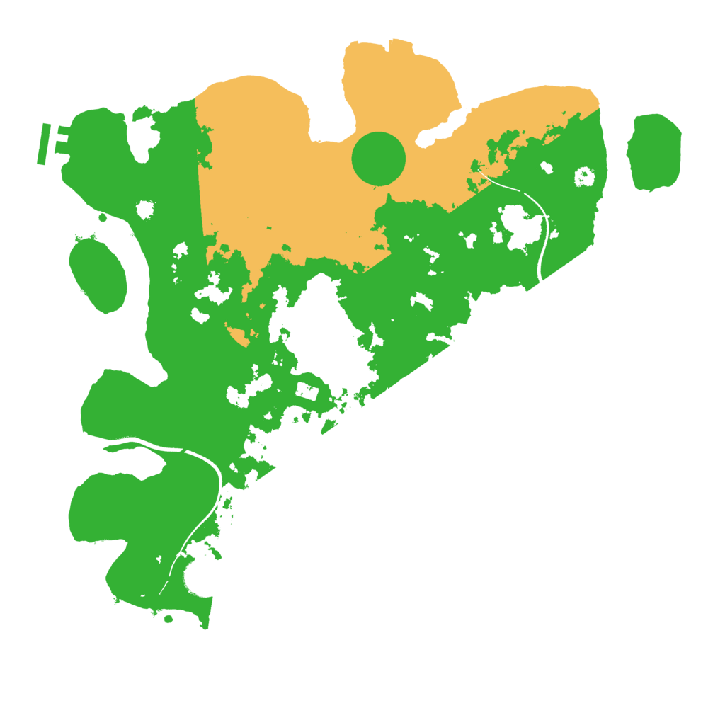 Biome Rust Map: Procedural Map, Size: 3550, Seed: 70703