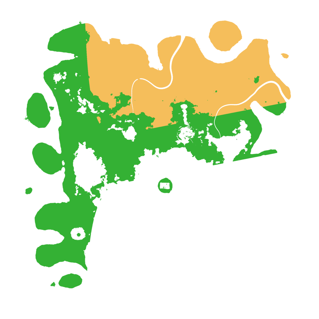 Biome Rust Map: Procedural Map, Size: 3500, Seed: 1236