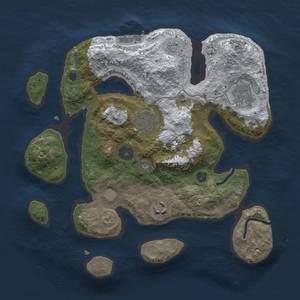 Thumbnail Rust Map: Procedural Map, Size: 3000, Seed: 23425, 11 Monuments