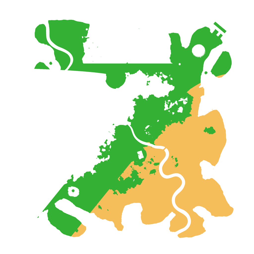 Biome Rust Map: Procedural Map, Size: 3500, Seed: 2288978