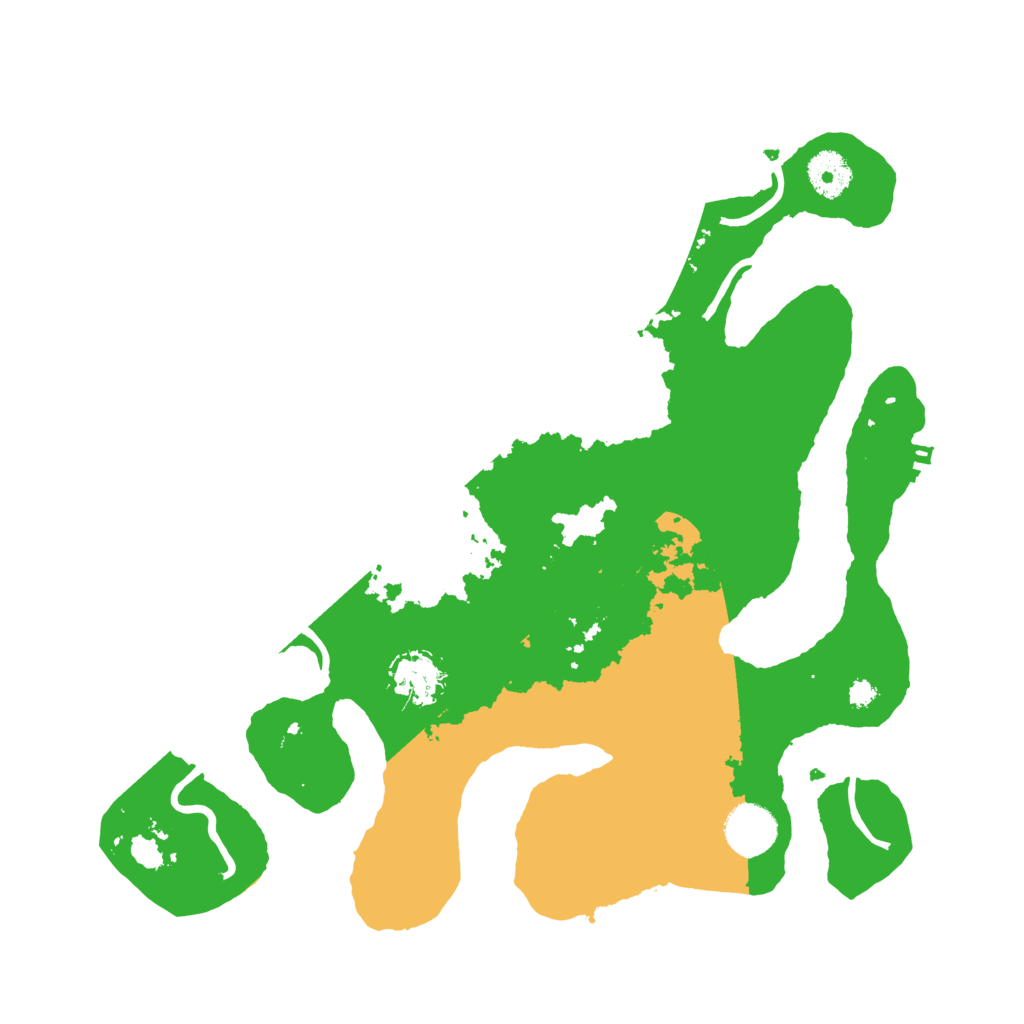 Biome Rust Map: Procedural Map, Size: 3500, Seed: 5188501