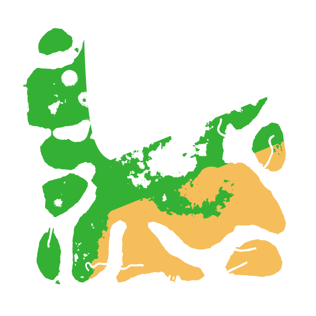 Biome Rust Map: Procedural Map, Size: 3500, Seed: 1648796