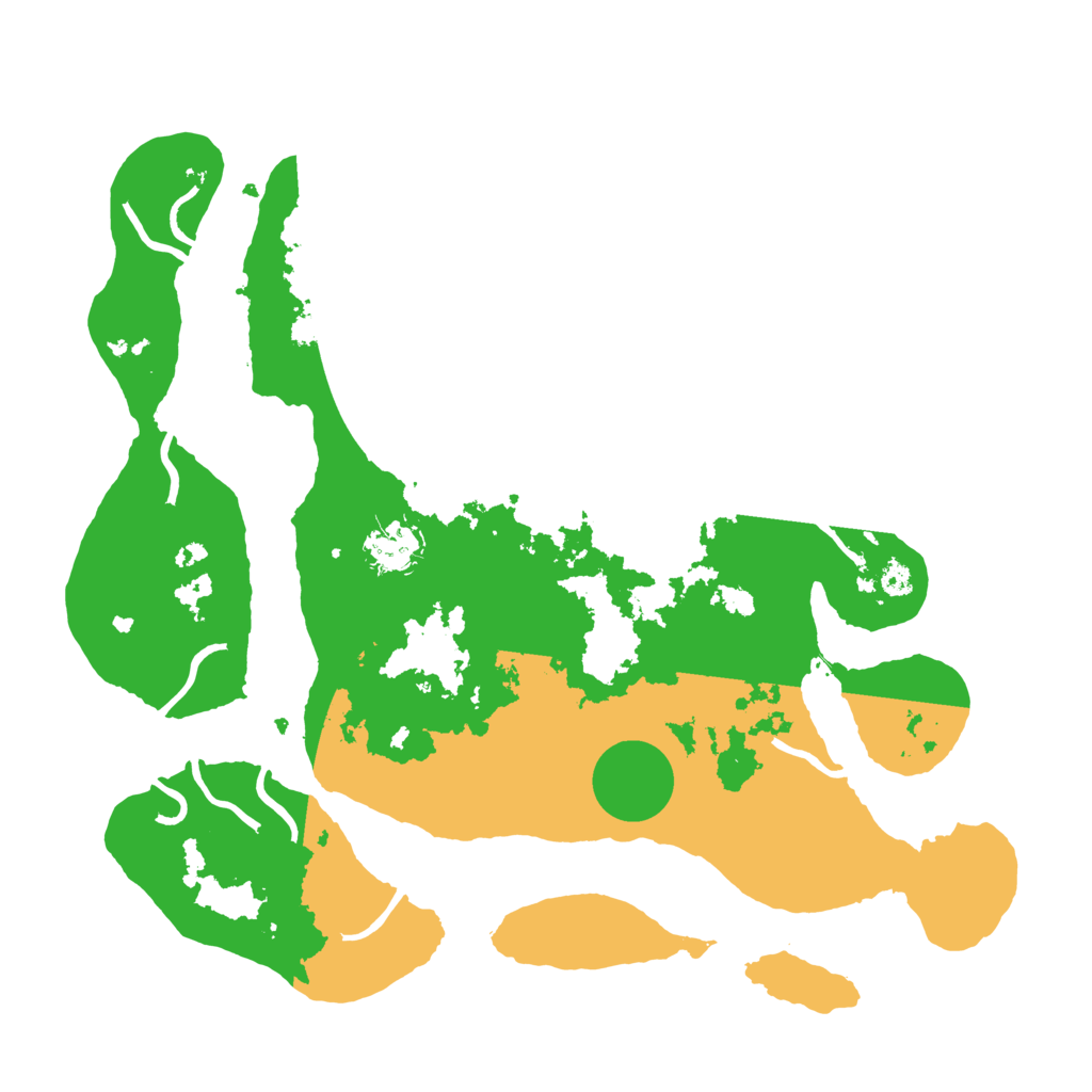 Biome Rust Map: Procedural Map, Size: 3550, Seed: 396503