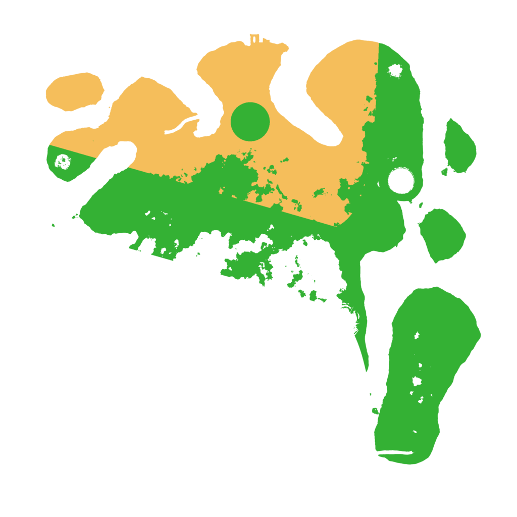 Biome Rust Map: Procedural Map, Size: 3500, Seed: 3238889