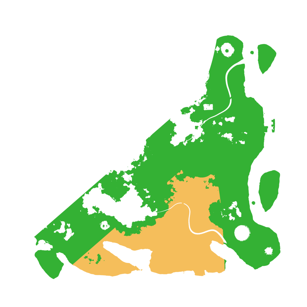 Biome Rust Map: Procedural Map, Size: 3500, Seed: 4774957