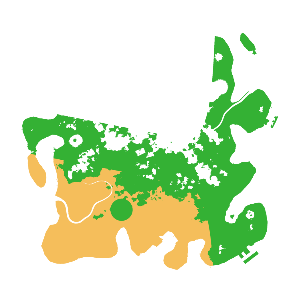 Biome Rust Map: Procedural Map, Size: 3500, Seed: 210122