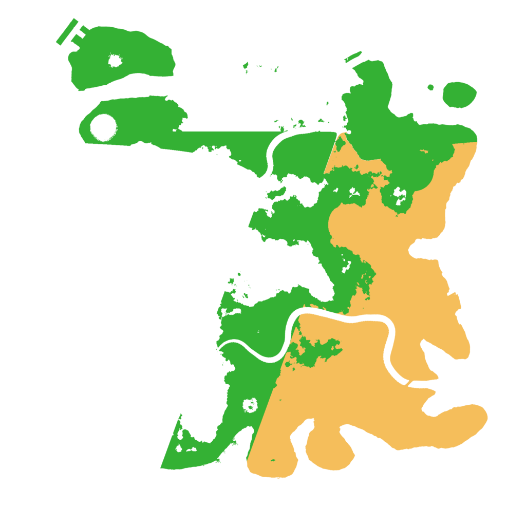 Biome Rust Map: Procedural Map, Size: 3550, Seed: 796625