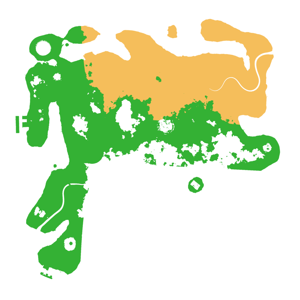 Biome Rust Map: Procedural Map, Size: 3550, Seed: 521730