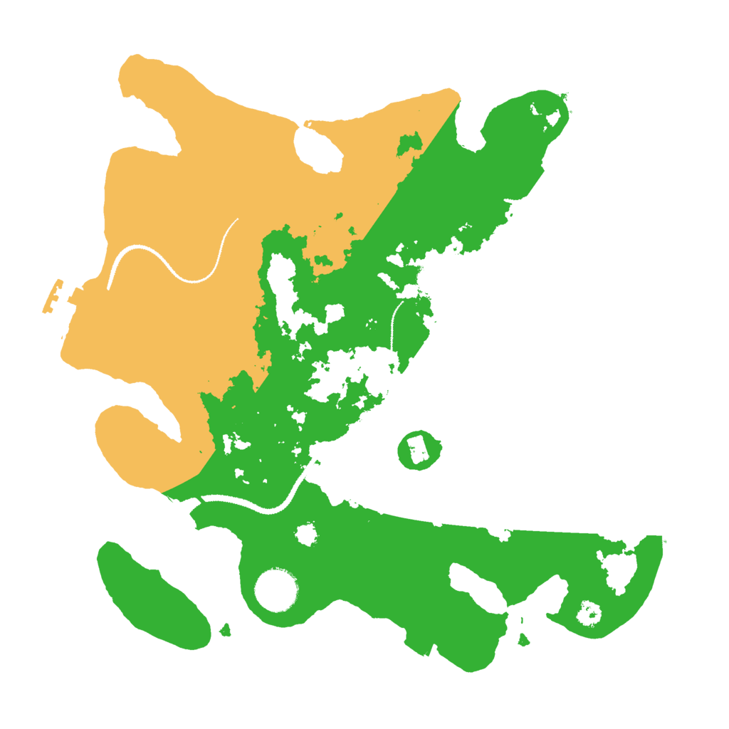 Biome Rust Map: Procedural Map, Size: 3000, Seed: 3952684