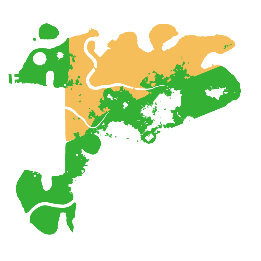 Biome Rust Map: Procedural Map, Size: 3500, Seed: 1199146