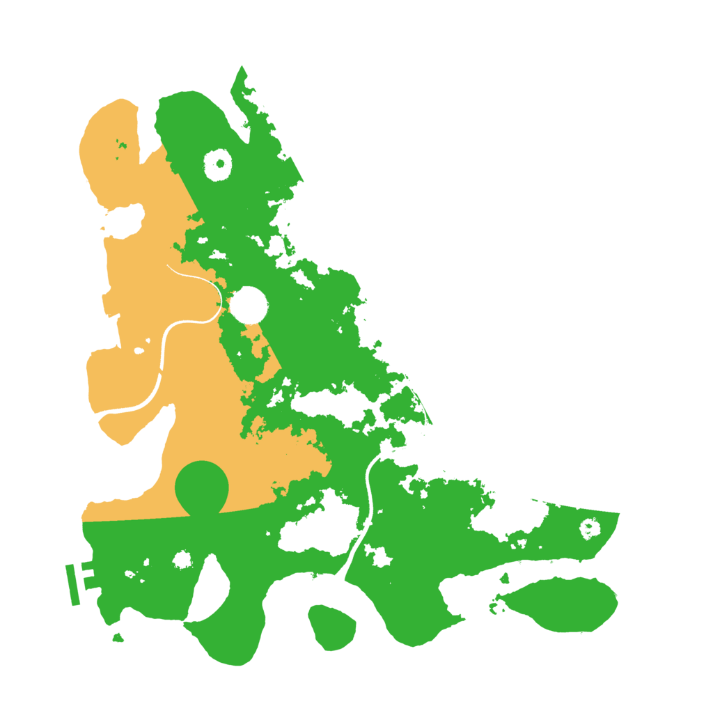 Biome Rust Map: Procedural Map, Size: 3500, Seed: 495493576