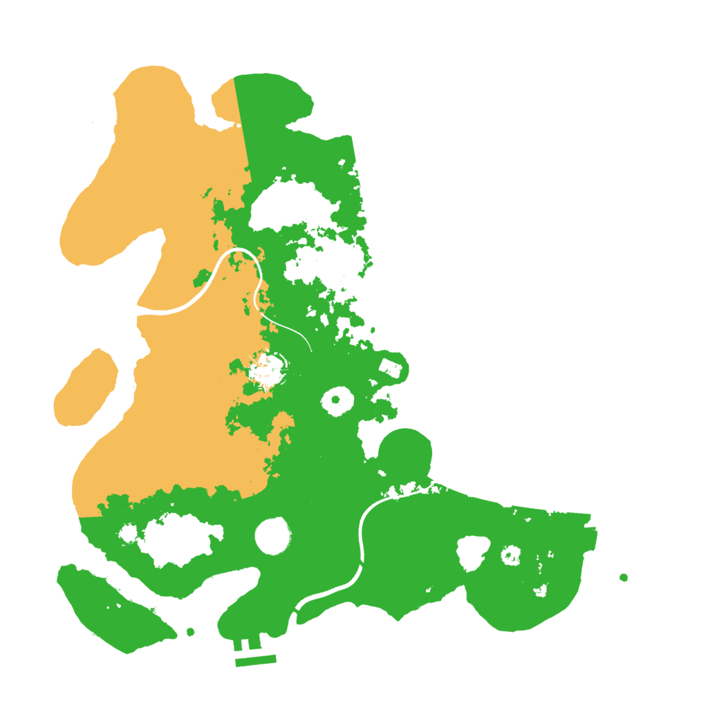 Biome Rust Map: Procedural Map, Size: 3500, Seed: 1805671