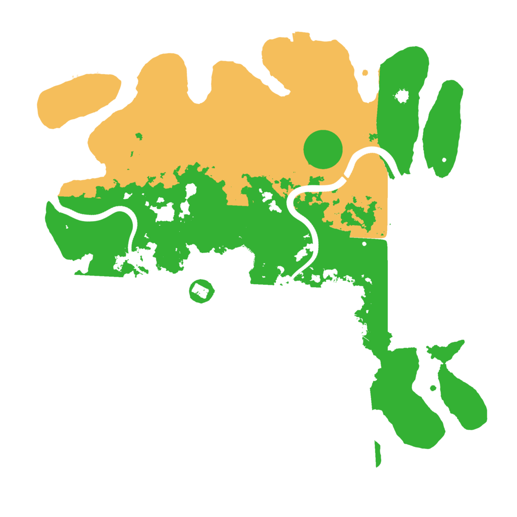 Biome Rust Map: Procedural Map, Size: 3500, Seed: 3914079