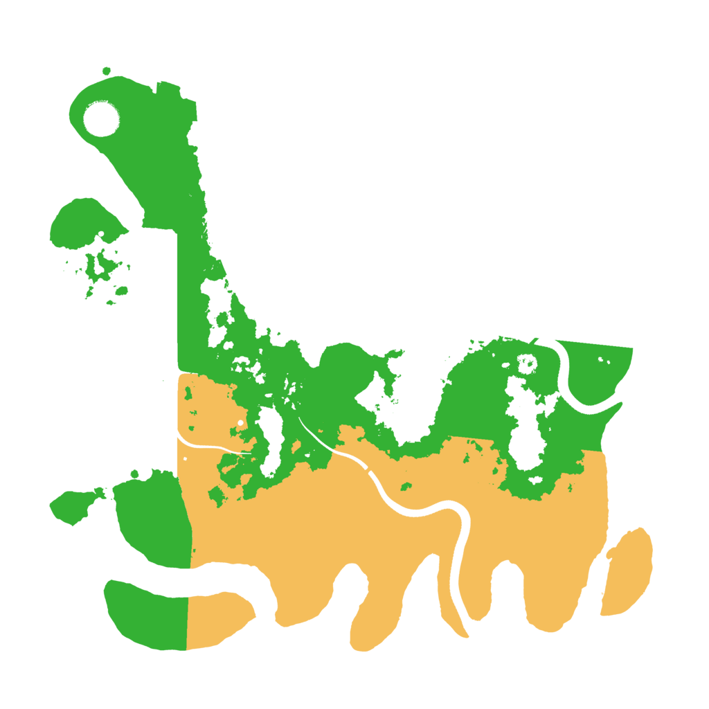 Biome Rust Map: Procedural Map, Size: 3500, Seed: 1876939