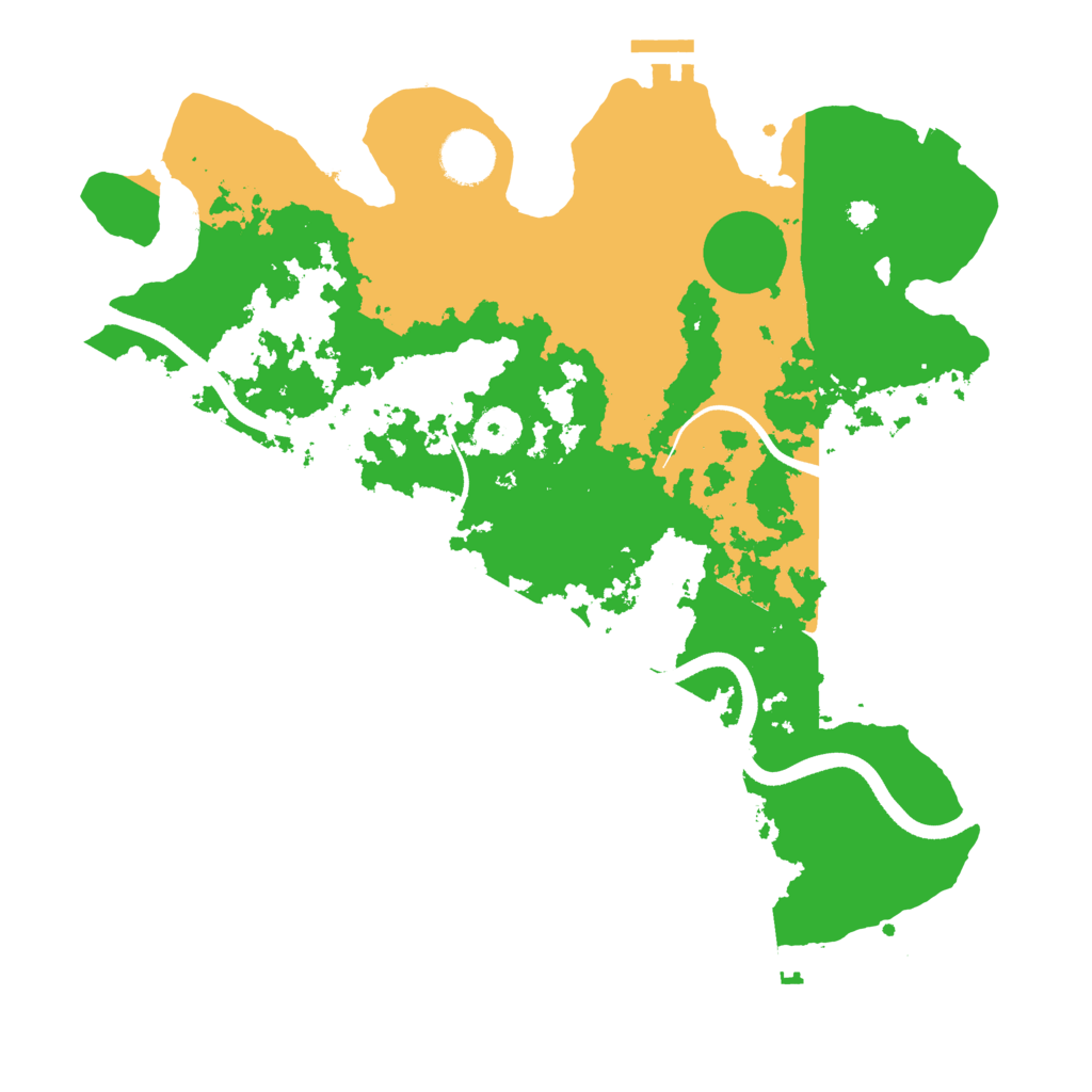 Biome Rust Map: Procedural Map, Size: 3500, Seed: 3720926