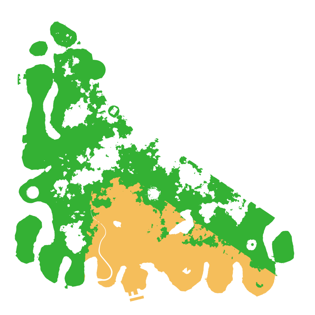 Biome Rust Map: Procedural Map, Size: 4500, Seed: 1495775