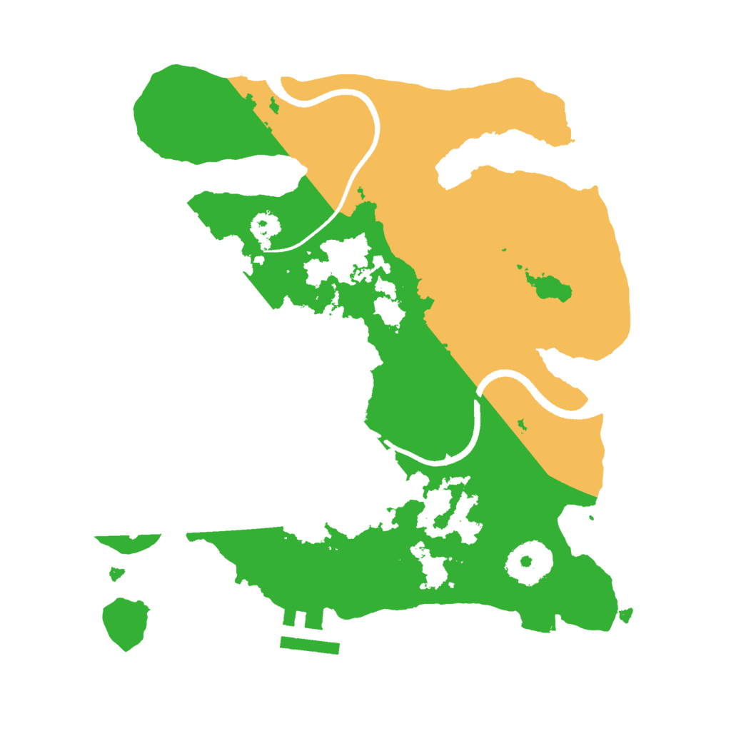 Biome Rust Map: Procedural Map, Size: 2500, Seed: 29121990