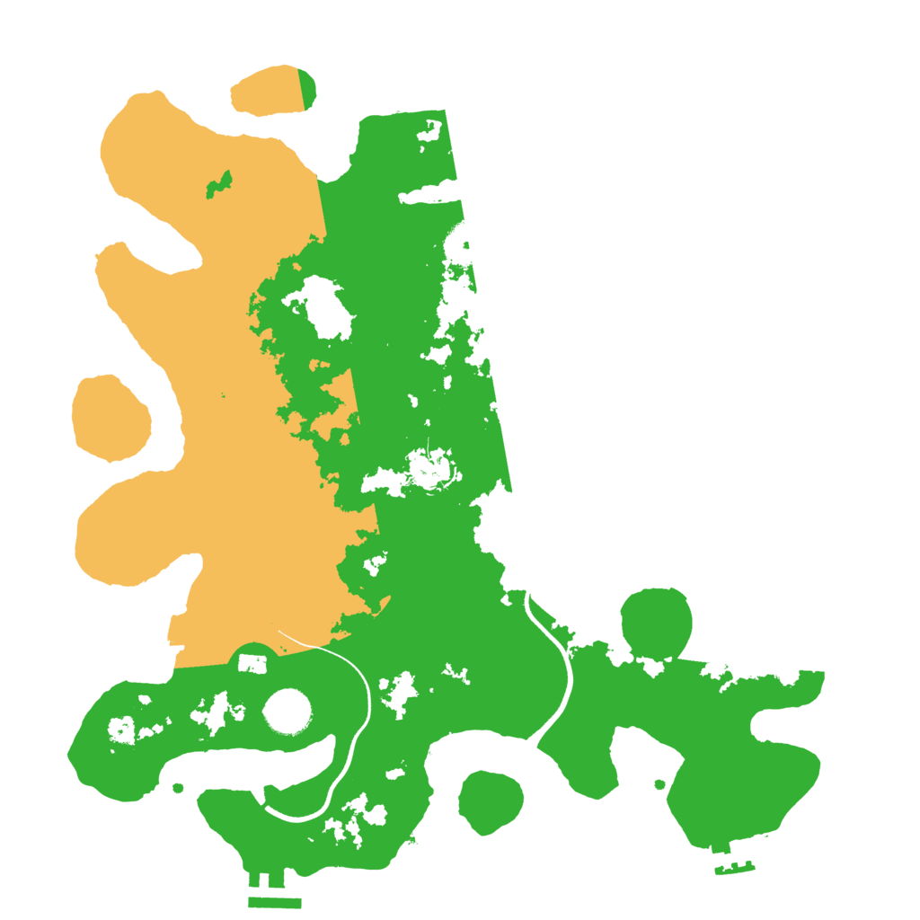 Biome Rust Map: Procedural Map, Size: 3500, Seed: 3175748