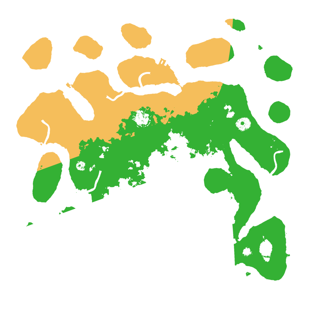 Biome Rust Map: Procedural Map, Size: 3500, Seed: 4404200