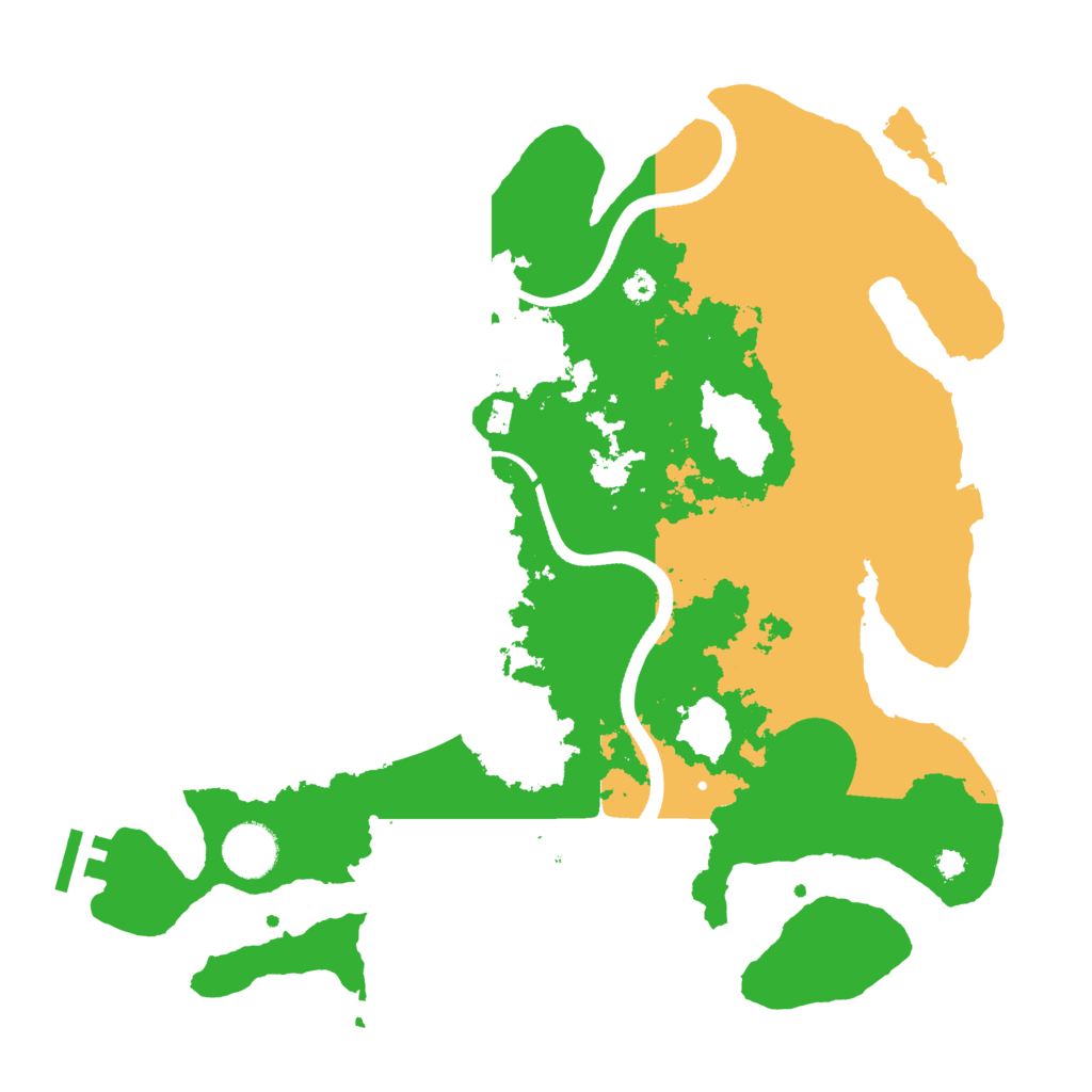 Biome Rust Map: Procedural Map, Size: 3500, Seed: 1630131