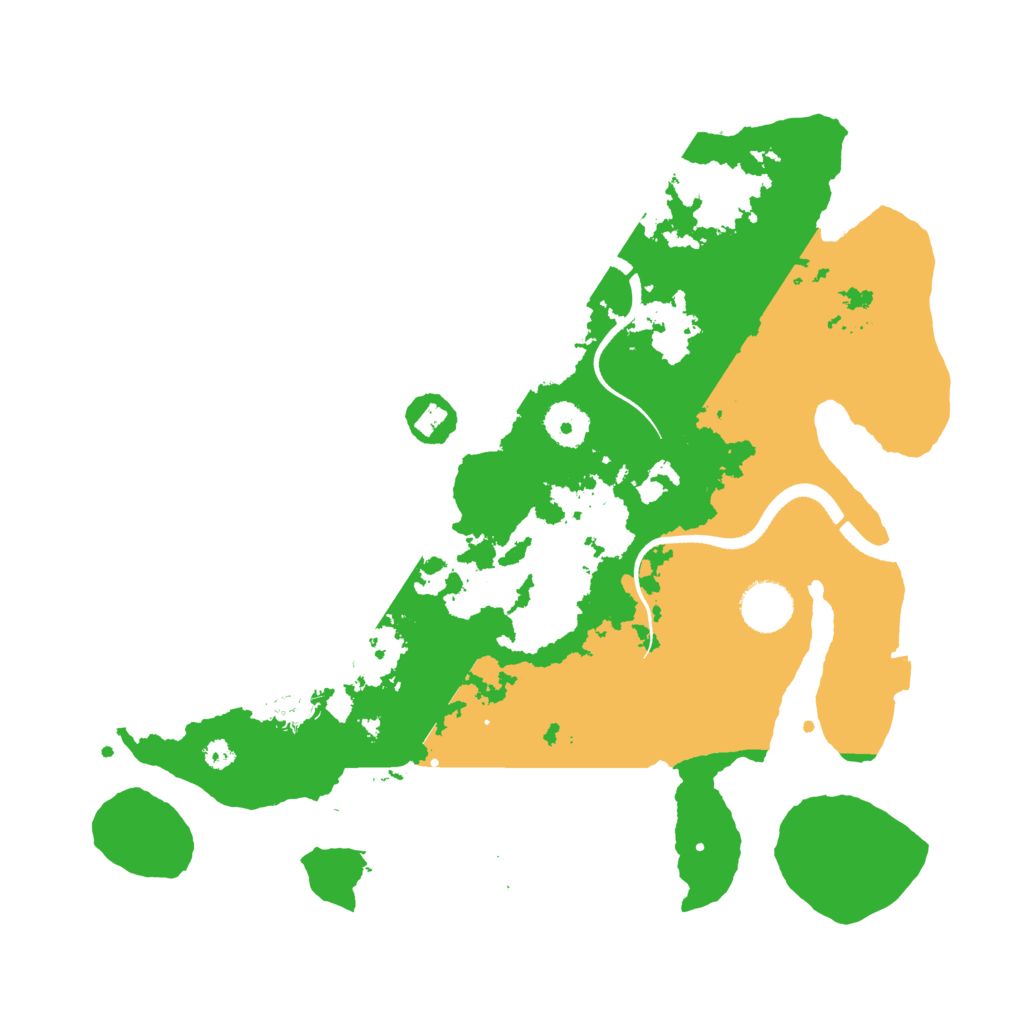 Biome Rust Map: Procedural Map, Size: 3500, Seed: 5438925