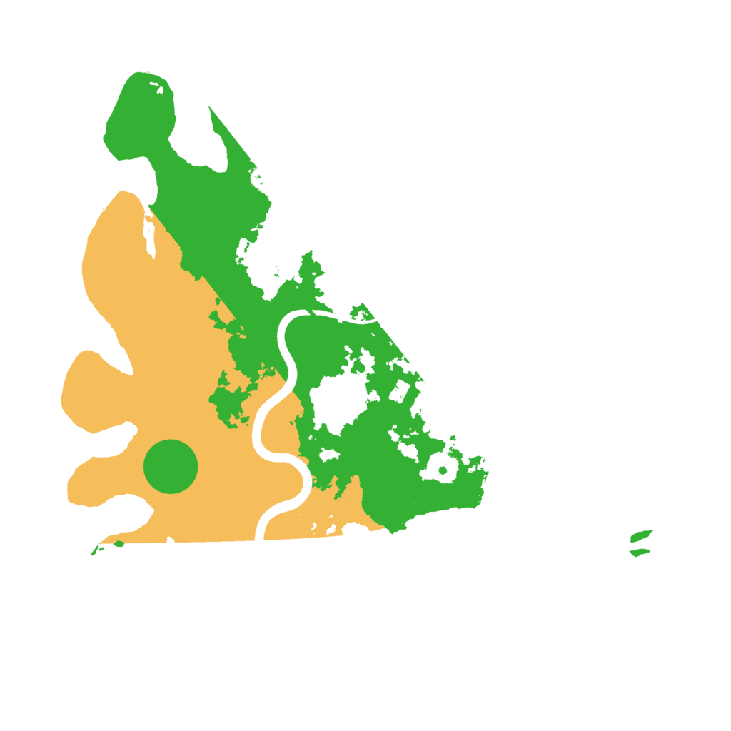 Biome Rust Map: Procedural Map, Size: 3550, Seed: 609024