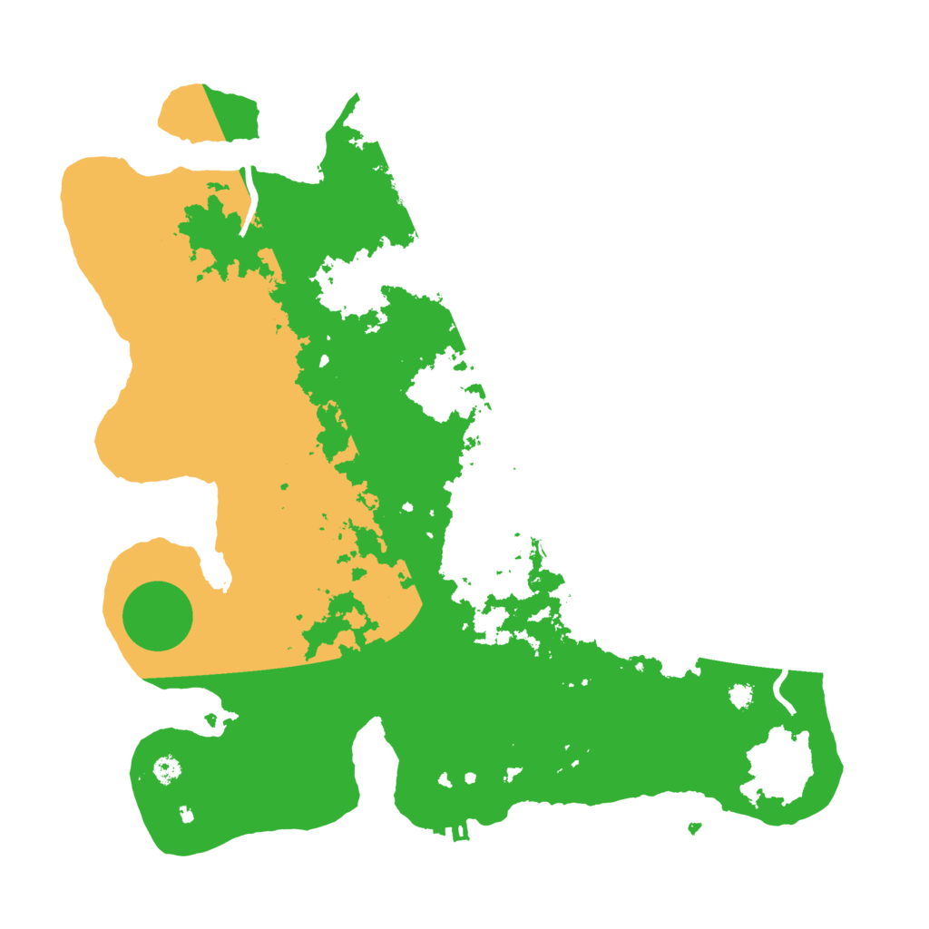 Biome Rust Map: Procedural Map, Size: 3500, Seed: 229735