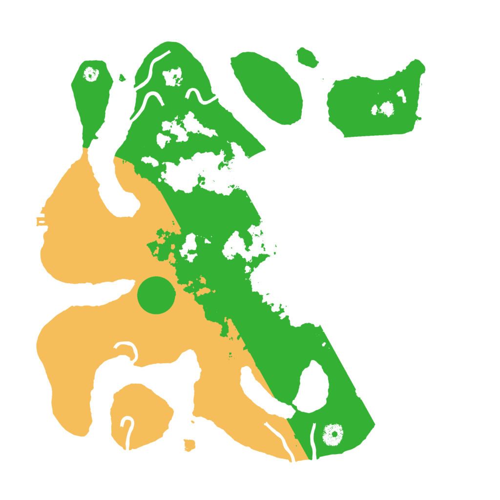 Biome Rust Map: Procedural Map, Size: 3500, Seed: 2400447