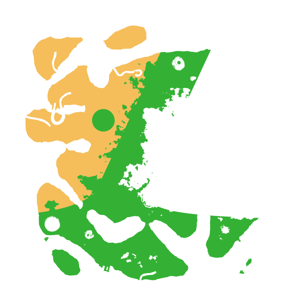 Biome Rust Map: Procedural Map, Size: 3500, Seed: 82867