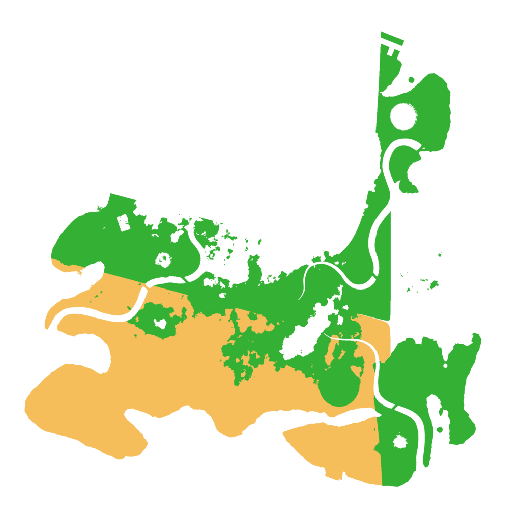 Biome Rust Map: Procedural Map, Size: 3500, Seed: 4497153