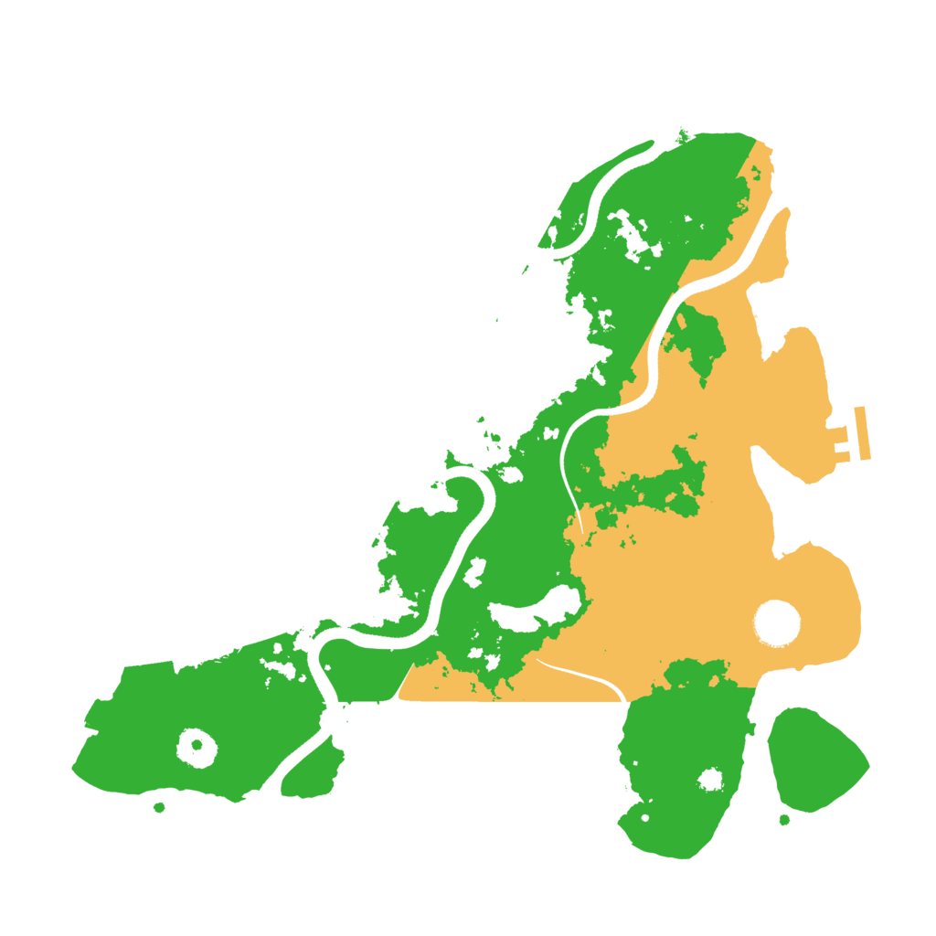Biome Rust Map: Procedural Map, Size: 3550, Seed: 71283