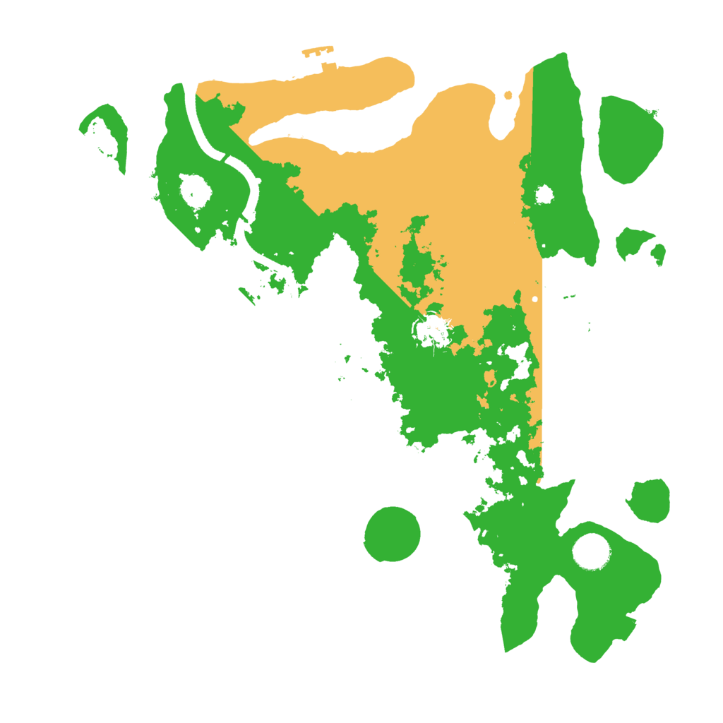 Biome Rust Map: Procedural Map, Size: 3500, Seed: 9999