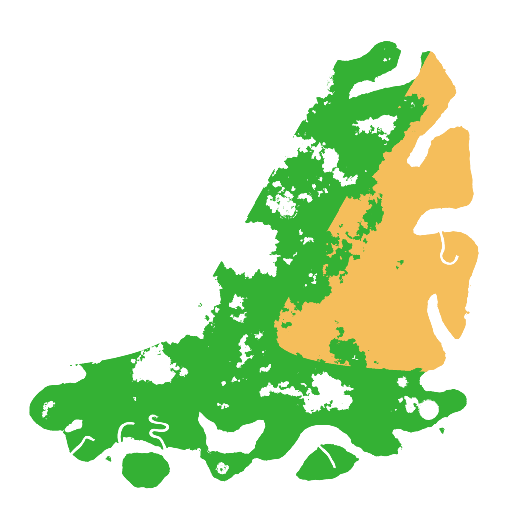 Biome Rust Map: Procedural Map, Size: 4500, Seed: 758364