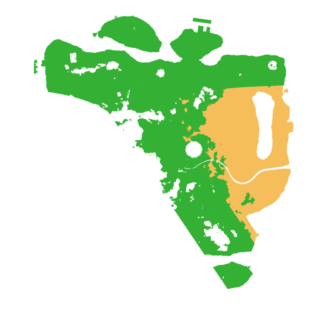 Biome Rust Map: Procedural Map, Size: 3500, Seed: 1501261