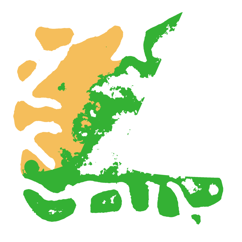 Biome Rust Map: Barren, Size: 4500, Seed: 25