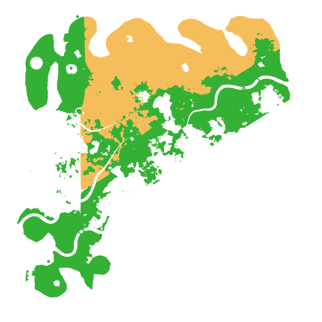 Biome Rust Map: Procedural Map, Size: 4500, Seed: 1168152