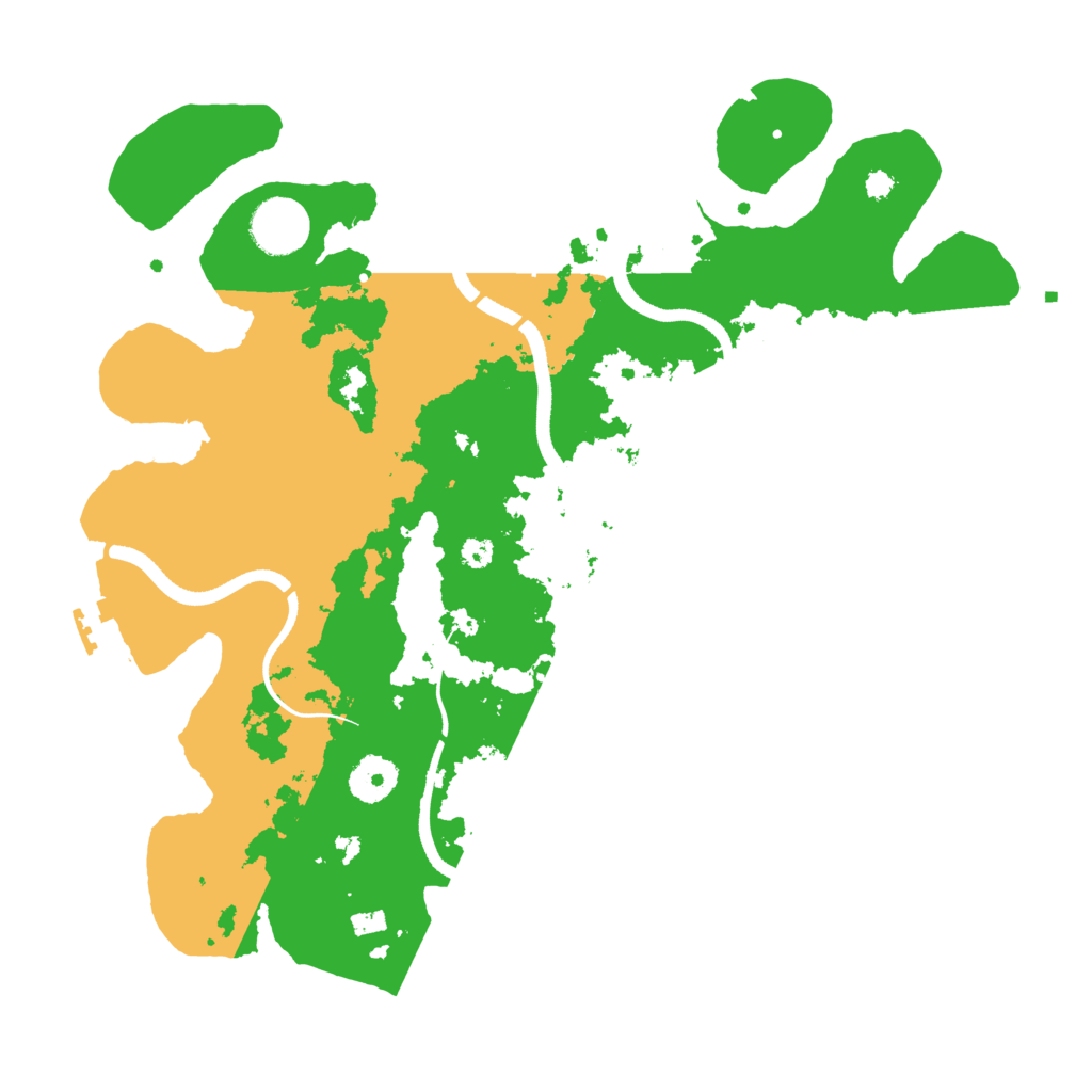 Biome Rust Map: Procedural Map, Size: 3500, Seed: 1775262